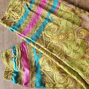 Versace Multicolor Baroque Print Pants
